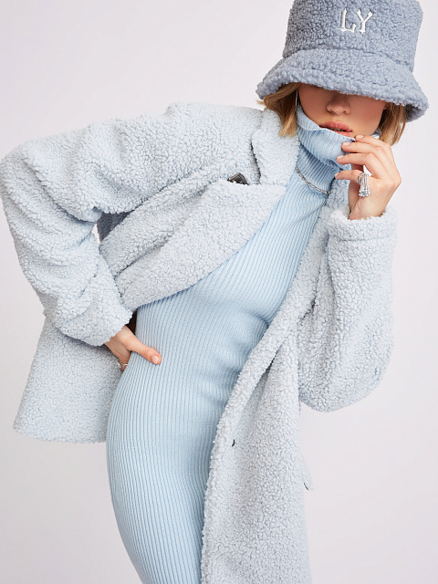 Голубой жакет из эко-меха, 5 Голубой жакет из эко-меха, 5