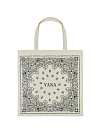 Сумка-шоппер с черным узором пэйсли Сумка-шоппер с черным узором пэйсли