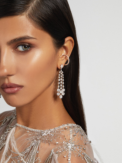 Кафф из белого золота с бриллиантами, 2 Кафф из белого золота с бриллиантами, 2