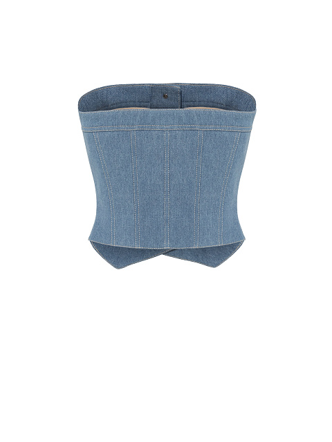 Голубой корсет из денима, 2