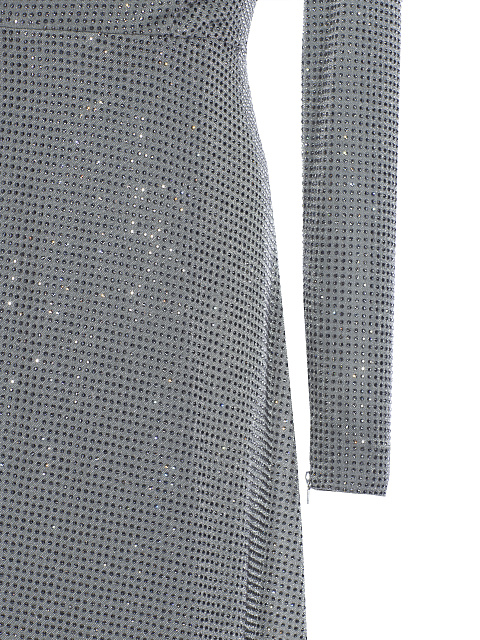 Серое платье в стразах Swarovski, 3