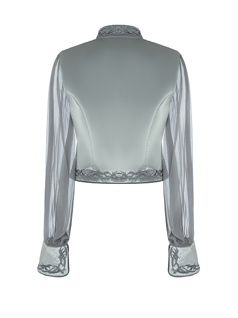 Серый жакет из бархата, 2 Серый жакет из бархата, 2