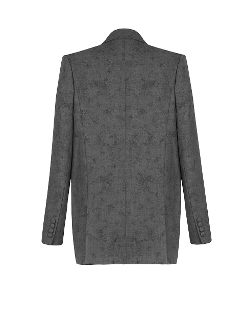 Серый костюм из жакета и платья, 3