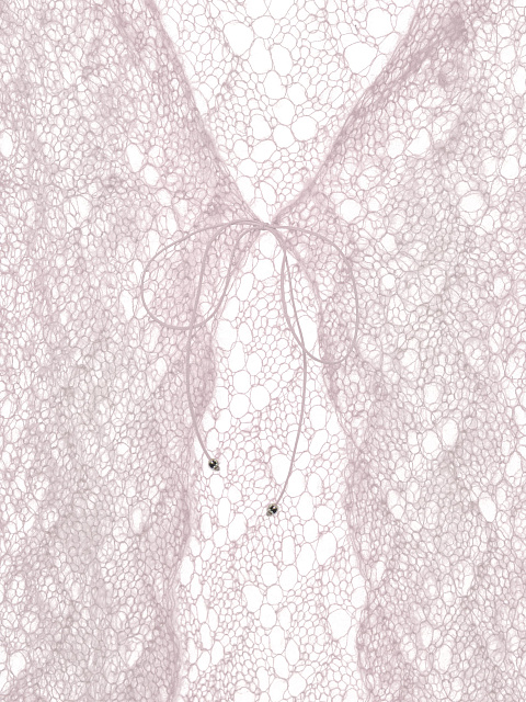 Светло-розовый мохеровый детский кардиган, 3