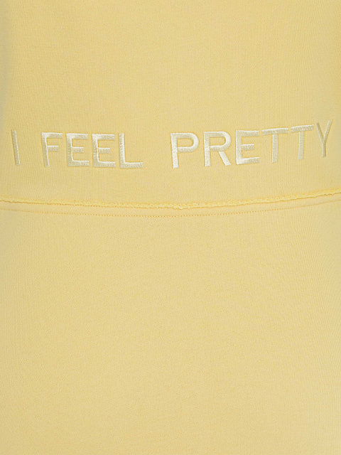 Желтое хлопковое платье-миди, 5