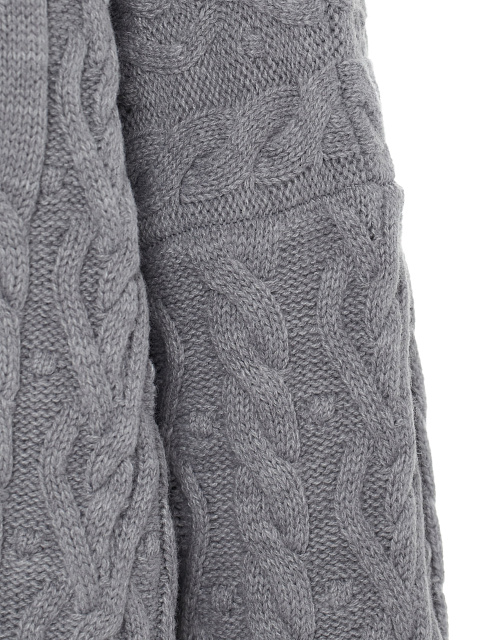 Серый кардиган с косами, 3