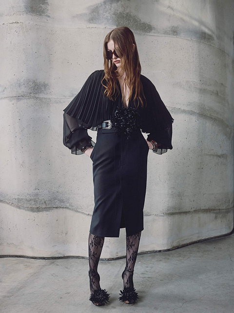 Юбка-миди из шерсти, 2