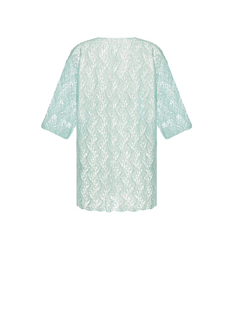 Мятный мохеровый детский кардиган, 2