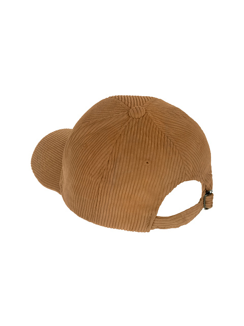 Карамельная кепка из вельвета с вышивкой YD, 3