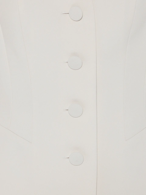 Белый костюм-двойка с брюками клеш, 6 Белый костюм-двойка с брюками клеш, 6