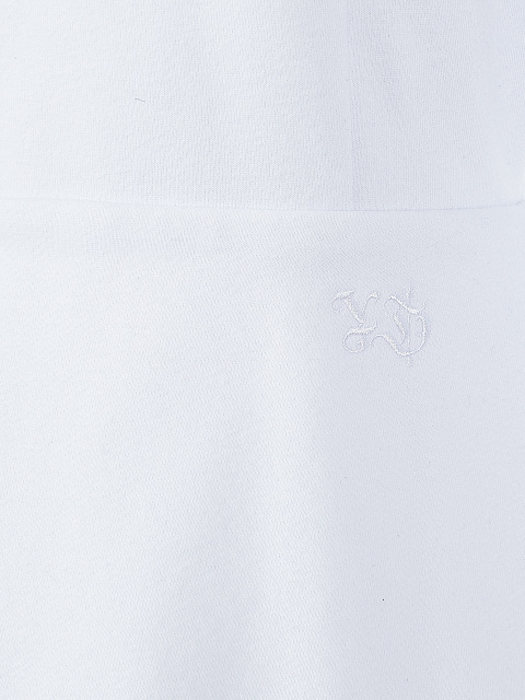 Белая толстовка с баской и кнопками на рукавах, 3