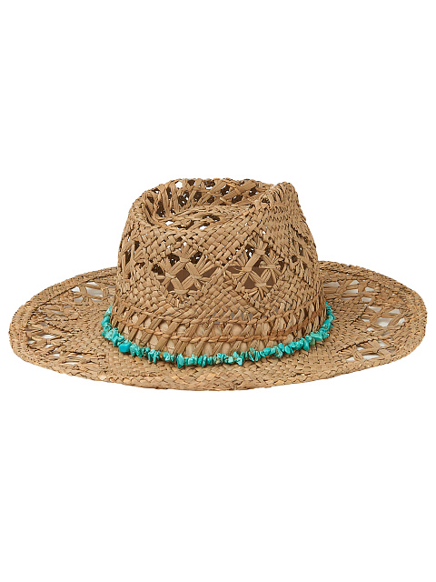 Соломенная шляпа с отделкой из бирюзы, 2 Соломенная шляпа с отделкой из бирюзы, 2