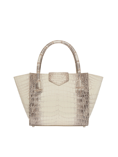 Cумка из кожи гималайского крокодила с лилией, 4