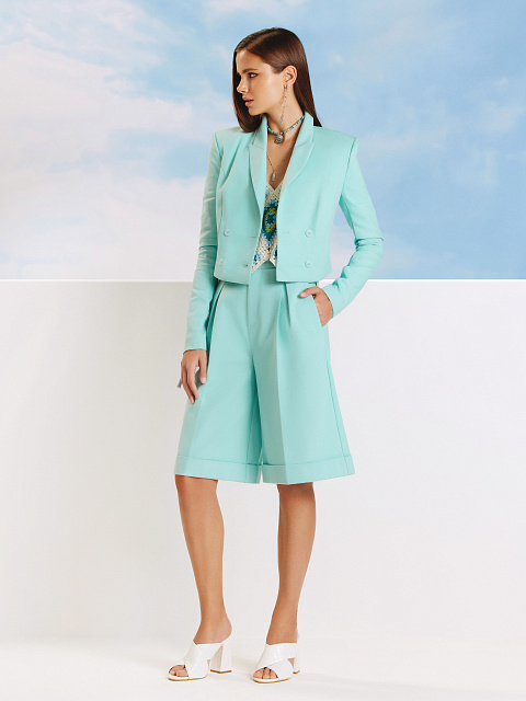 Молочный вязаный топ в технике кроше, 6