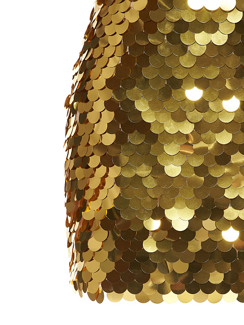 Золотая юбка-мини в крупных пайетках, 3 Золотая юбка-мини в крупных пайетках, 3