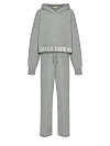 Костюм вязаный из смесовой пряжи серого цвета