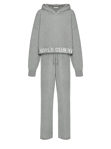 Серый трикотажный костюм Hot Girls Club, 1