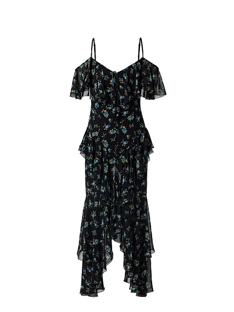 Платье-миди из шифона, 1