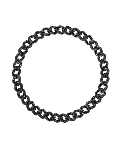 Колье из черненого золота с бриллиантами и съемным кулоном-кистью, 3 Колье из черненого золота с бриллиантами и съемным кулоном-кистью, 3