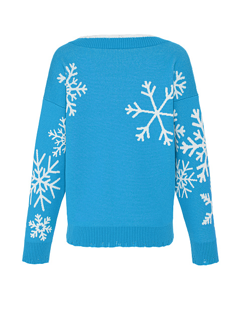 Синий пуловер Snow Season, 2