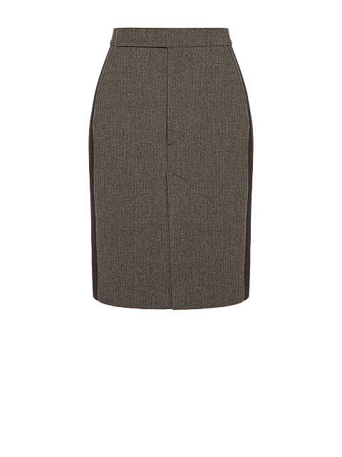 Юбка-мини в полоску с лампасами, 1 Юбка-мини в полоску с лампасами, 1