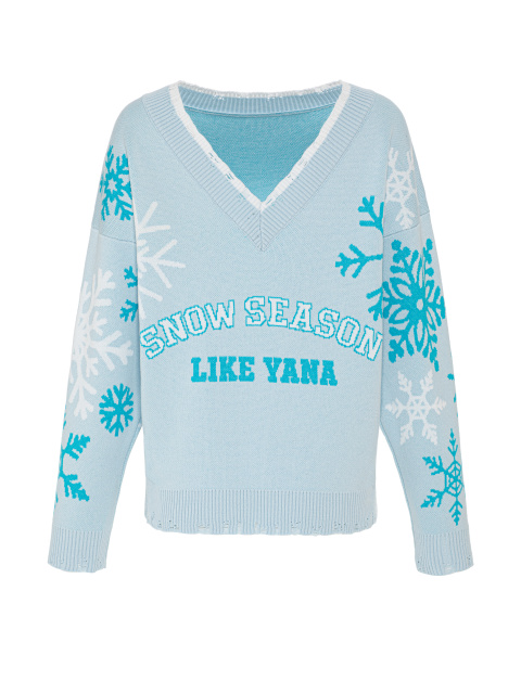 Голубой пуловер Snow Season, 1