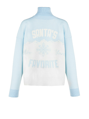 Голубой свитер Santa's Favorite, 1