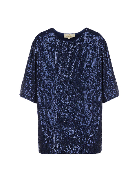 Синий топ в пайетках, 1