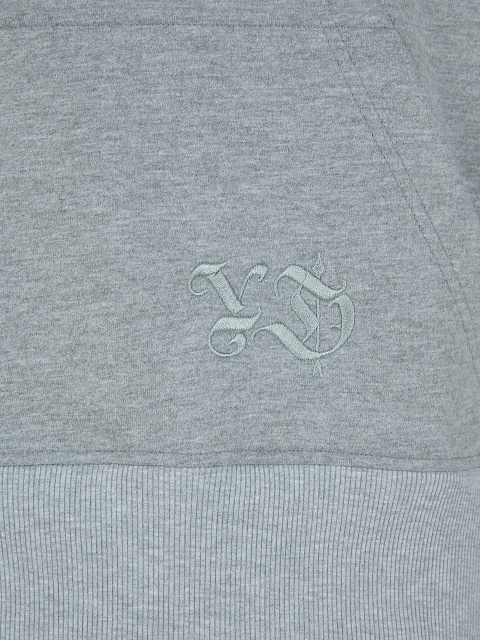 Серый трикотажный костюм с вышивкой в виде лилий, 6