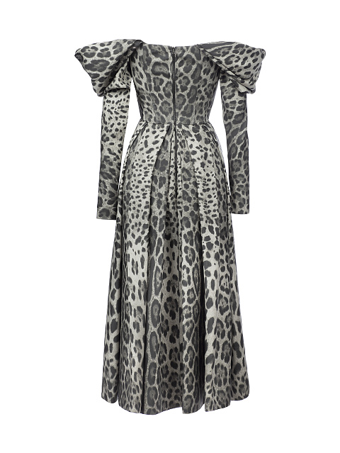 Шелковое платье с леопардовым принтом, 2