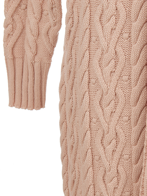 Розовый макси кардиган с поясом, 4