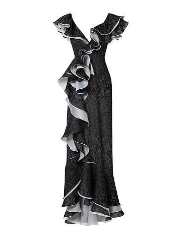 Платье-макси из шифона, 1