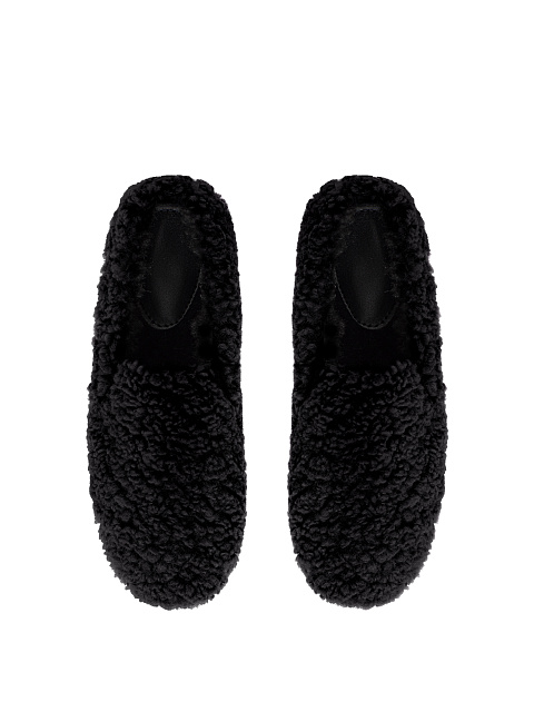 Черные лоферы из эко-меха, 4