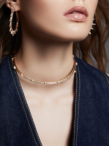 Колье-чокер из желтого золота и бриллиантов, 2 Колье-чокер из желтого золота и бриллиантов, 2