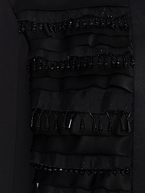 Черный костюм из жакета и юбки-миди, 4 Черный костюм из жакета и юбки-миди, 4