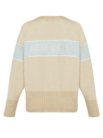 Бежево-голубой свитер Bad Girls Club, 2