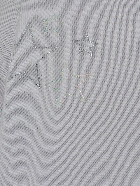 Лиловый кашемировый свитер со звездами, 3