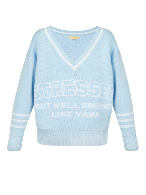 Голубой свитер Stressed But Well Dressed, 1