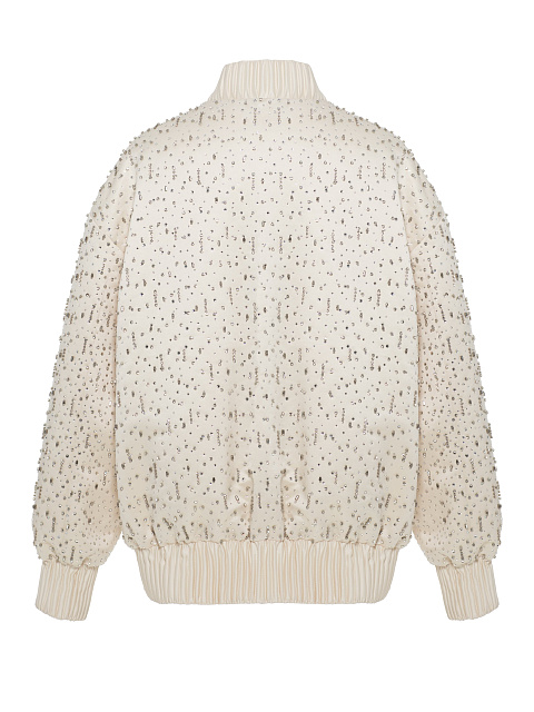 Молочный бомбер с кристаллами и стразами, 2