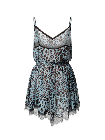 Платье-мини с леопардовым принтом, 2