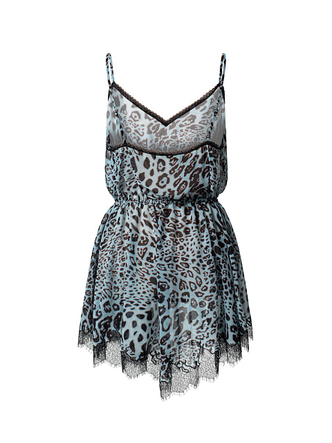 Платье-мини с леопардовым принтом, 2