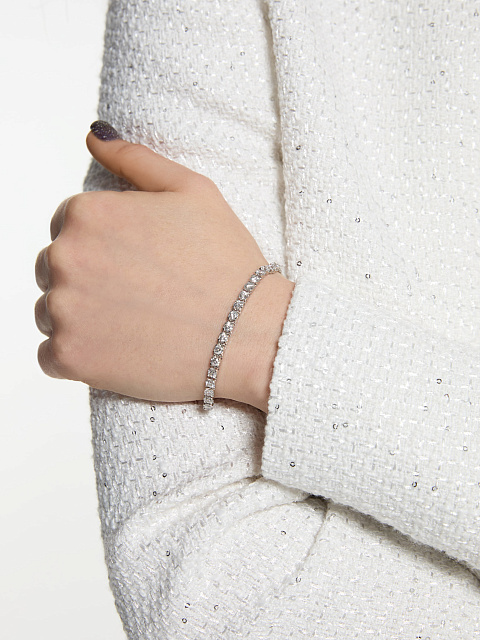 Браслет из белого золота с бриллиантами в круглой огранке , 2 Браслет из белого золота с бриллиантами в круглой огранке , 2