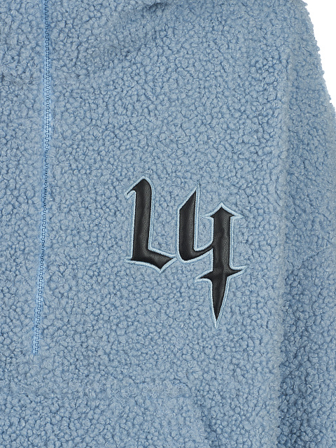 Голубой спортивный костюм из ткани букле, 4