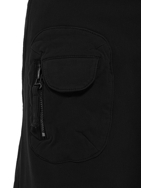 Черные брюки-карго из хлопка, 5