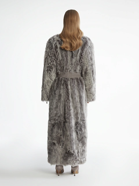 Длинная шуба из меха тосканы, 4