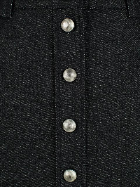 Черная юбка-мини из денима, 3