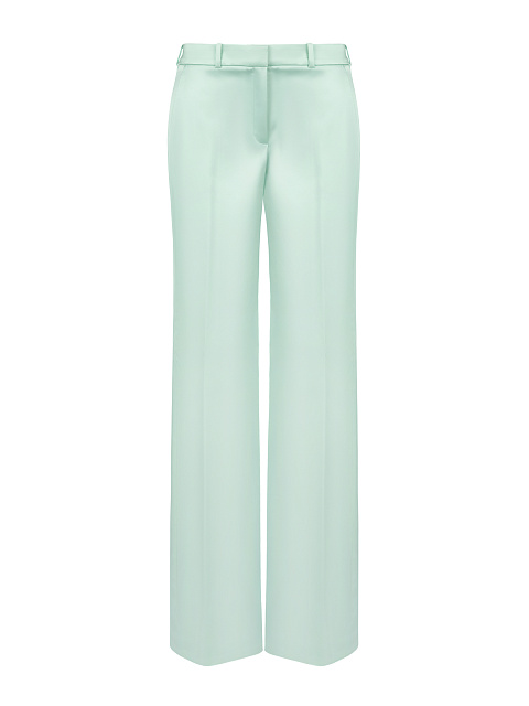 Мятный костюм-двойка из шелка, 3