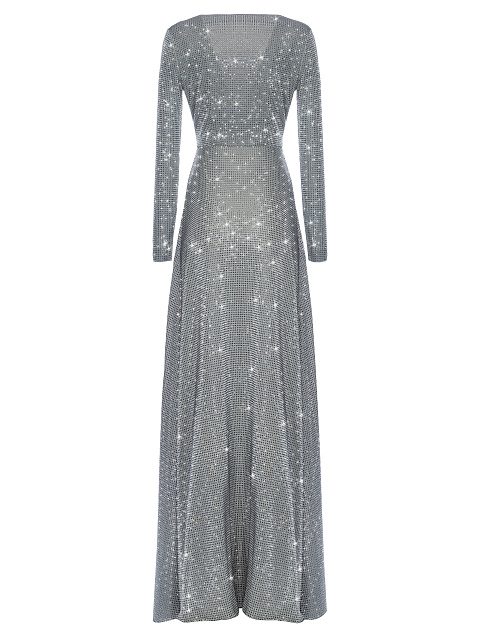 Серое платье в стразах Swarovski, 2