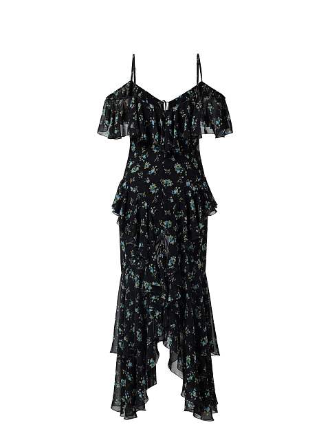 Платье-миди из шифона, 6