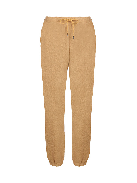 Бежевый флисовый костюм с вышивкой, 3